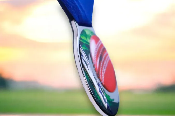 Medaile MDLMIDM25 | Cricket Barva: bronz, Stuha: ST2