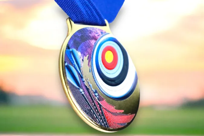 Medaile MDLMIDM26 | Lukostřelba Barva: stříbro, Stuha: ST10