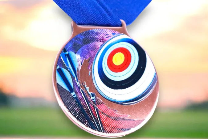 Medaile MDLMIDM26 | Lukostřelba Barva: stříbro, Stuha: ST10