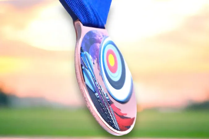 Medaile MDLMIDM26 | Lukostřelba Barva: stříbro, Stuha: ST10