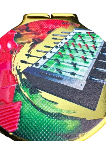 Medaile MDLMIDM28 | Stolni fotbal Barva: stříbro, Stuha: ST2