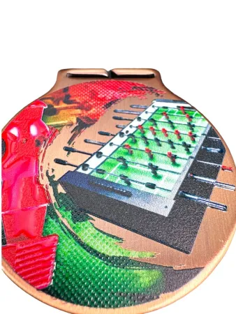 Medaile MDLMIDM28 | Stolni fotbal Barva: stříbro, Stuha: ST2