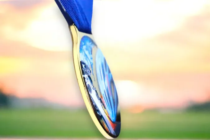 Medaile MDLMIDM30 | Cyklistika Barva: zlato, Stuha: ST5