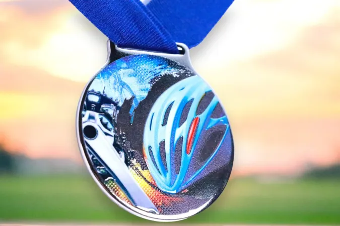 Medaile MDLMIDM30 | Cyklistika Barva: zlato, Stuha: ST5