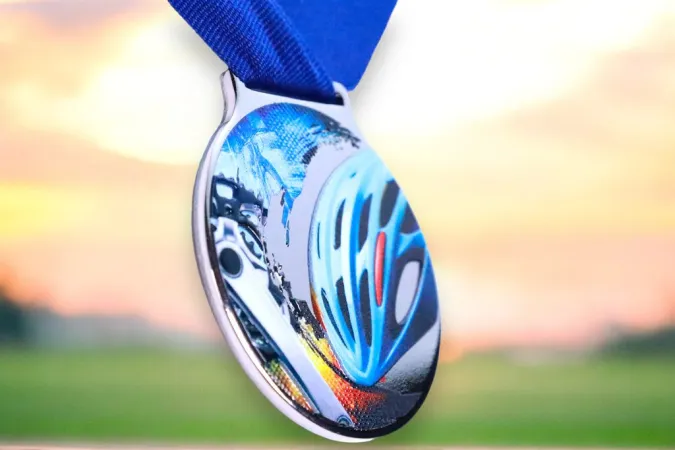 Medaile MDLMIDM30 | Cyklistika Barva: zlato, Stuha: ST5