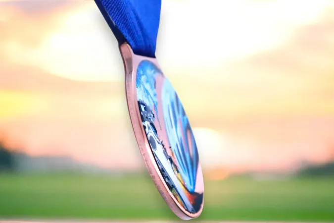 Medaile MDLMIDM30 | Cyklistika Barva: zlato, Stuha: ST5