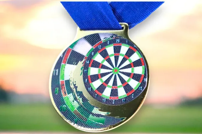 Medaile MDLMIDM31 | Šipky Barva: stříbro, Stuha: ST11