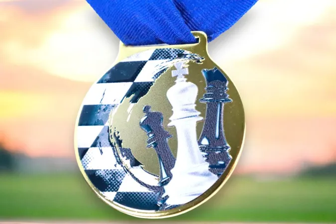 Medaile MDLMIDM33 | Šachy Barva: bronz, Stuha: ST14