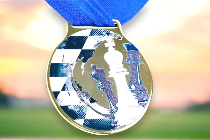 Medaile MDLMIDM33 | Šachy Barva: bronz, Stuha: ST14