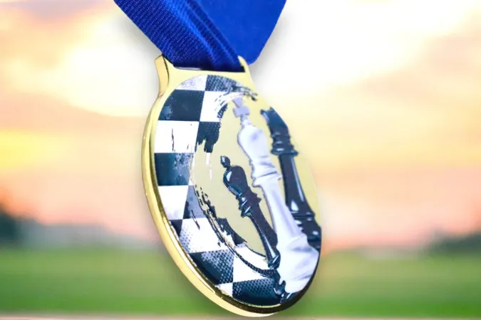 Medaile MDLMIDM33 | Šachy Barva: bronz, Stuha: ST14