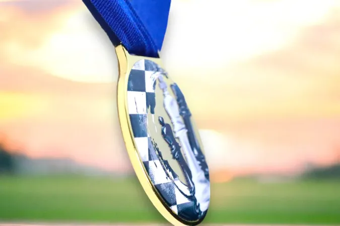 Medaile MDLMIDM33 | Šachy Barva: bronz, Stuha: ST14