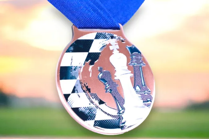 Medaile MDLMIDM33 | Šachy Barva: bronz, Stuha: ST14