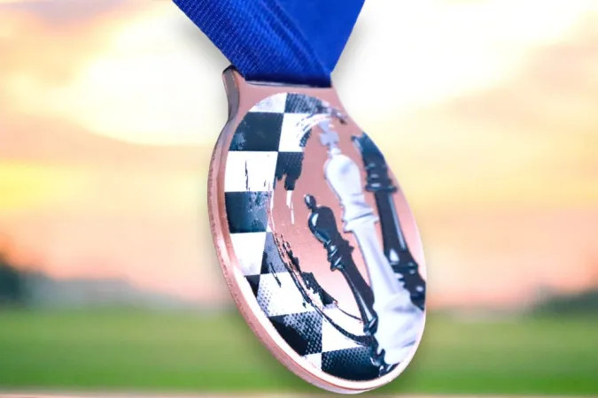 Medaile MDLMIDM33 | Šachy Barva: bronz, Stuha: ST14