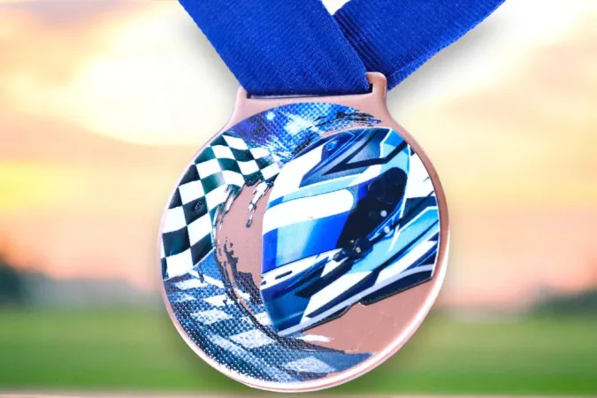 Medaile MDLMIDM34 | Motorsport Barva: bronz, Stuha: ST1
