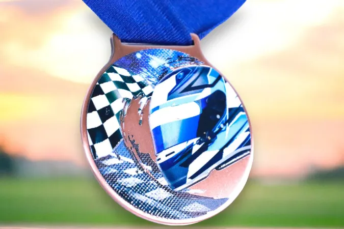 Medaile MDLMIDM34 | Motorsport Barva: bronz, Stuha: ST1