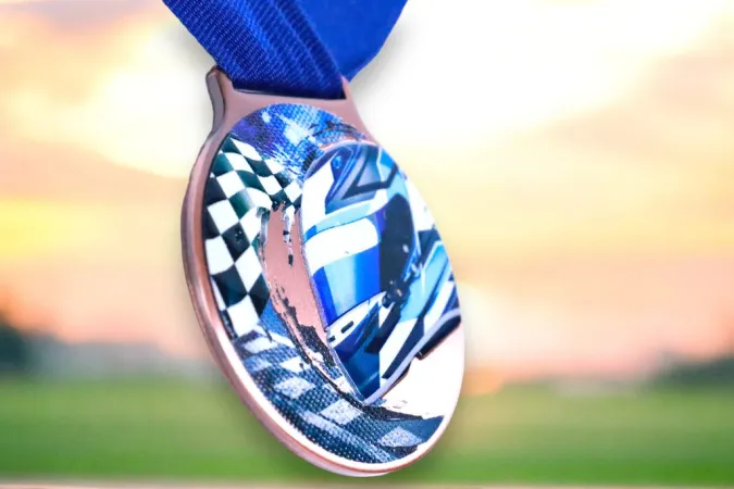 Medaile MDLMIDM34 | Motorsport Barva: bronz, Stuha: ST1