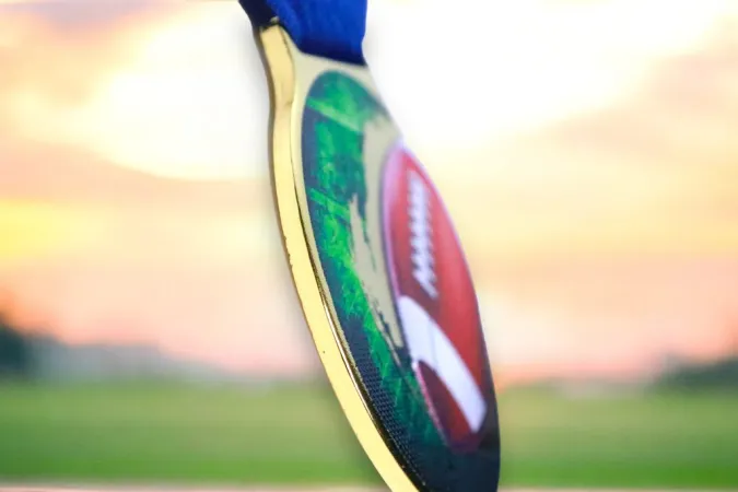 Medaile MDLMIDM35 | Americký fotbal Barva: zlato, Stuha: ST5