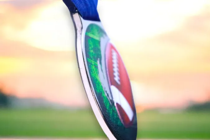 Medaile MDLMIDM35 | Americký fotbal Barva: zlato, Stuha: ST5