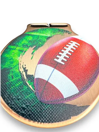 Medaile MDLMIDM35 | Americký fotbal Barva: zlato, Stuha: ST5