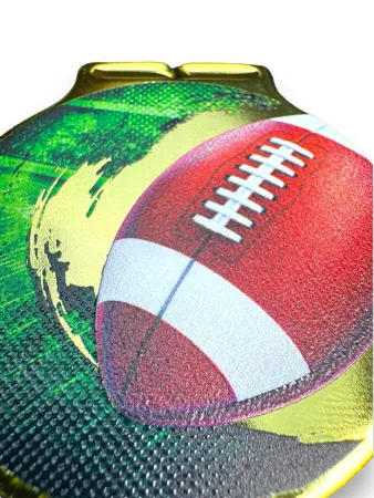 Medaile MDLMIDM35 | Americký fotbal Barva: zlato, Stuha: ST5