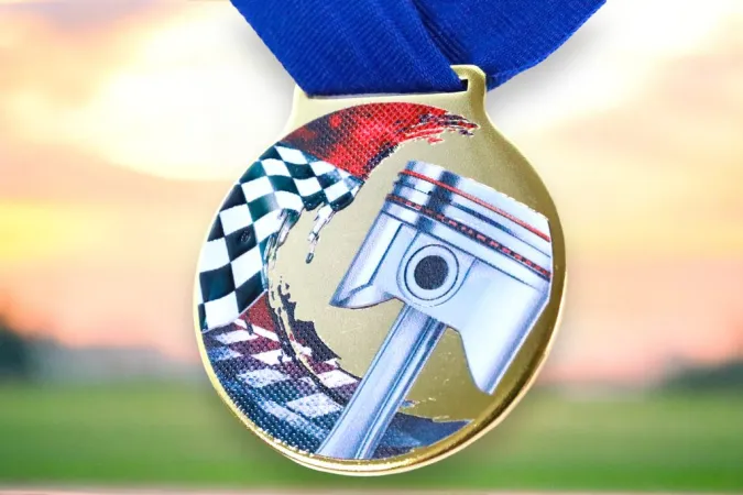 Medaile MDLMIDM36 | Motosport Barva: zlato, Stuha: ST13