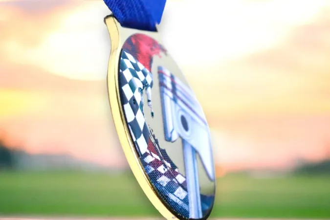 Medaile MDLMIDM36 | Motosport Barva: zlato, Stuha: ST13