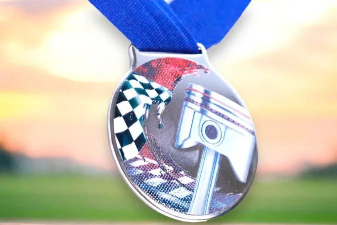 Medaile MDLMIDM36 | Motosport Barva: zlato, Stuha: ST13