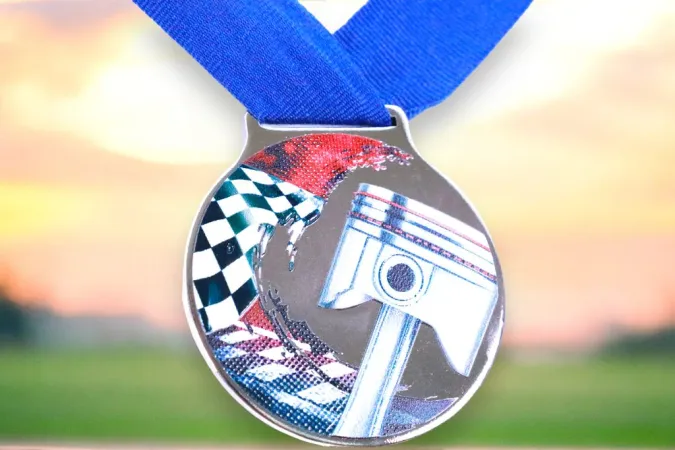 Medaile MDLMIDM36 | Motosport Barva: zlato, Stuha: ST13