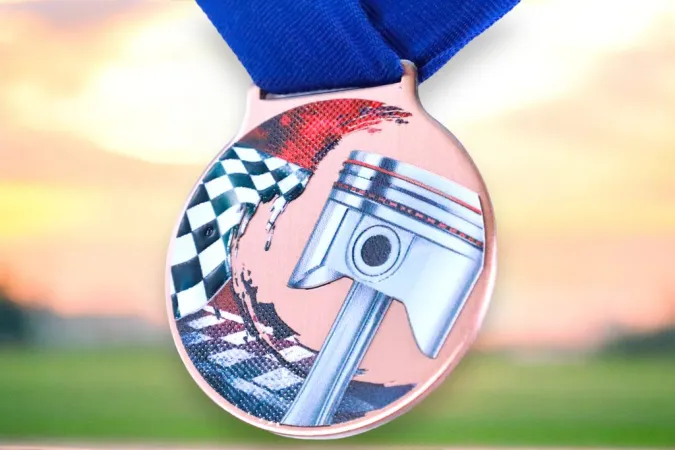 Medaile MDLMIDM36 | Motosport Barva: zlato, Stuha: ST13