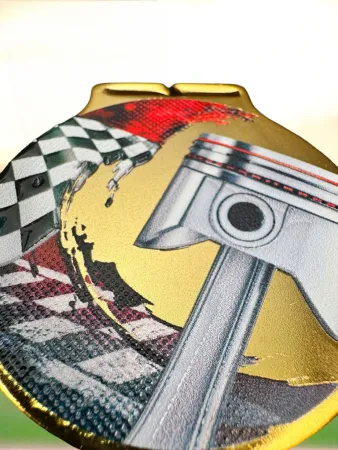 Medaile MDLMIDM36 | Motosport Barva: zlato, Stuha: ST13