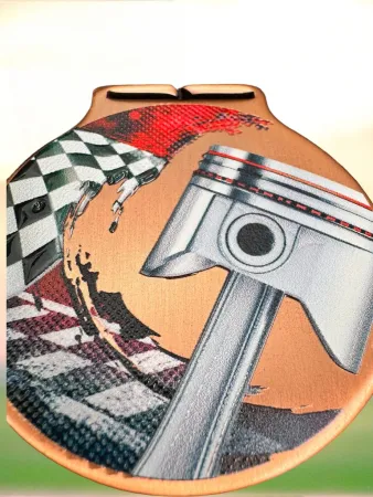 Medaile MDLMIDM36 | Motosport Barva: zlato, Stuha: ST13