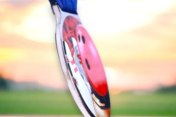 Medaile MDLMIDM38 | Bowling Barva: stříbro, Stuha: ST14