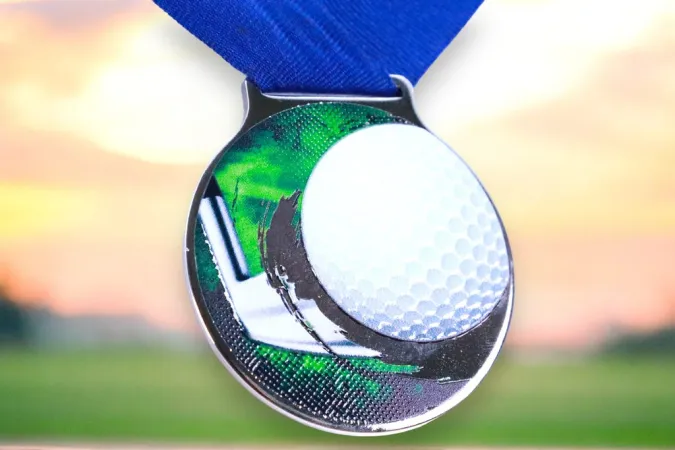 Medaile MDLMIDM39 | Golf Barva: bronz, Stuha: ST9
