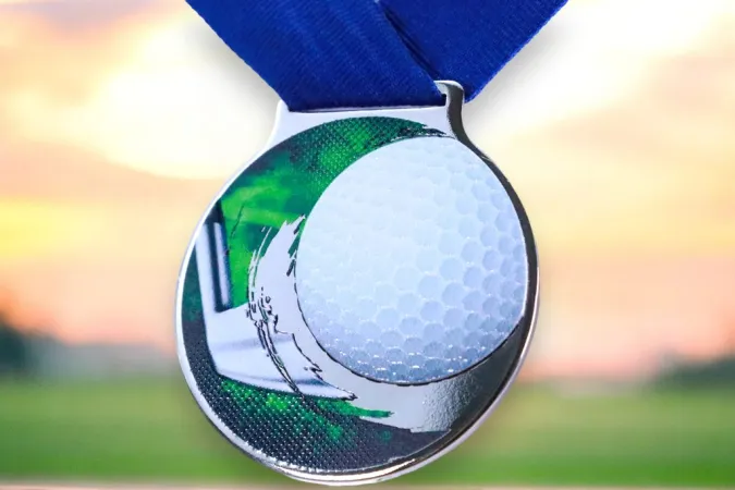 Medaile MDLMIDM39 | Golf Barva: bronz, Stuha: ST9