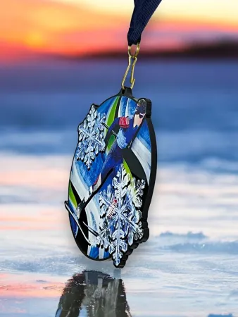 Akrylátová medaile MDABL M47 | Běžky Stuha: ST11, MD průměr: 7