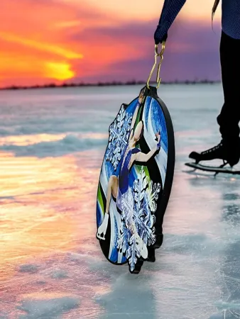 Akrylátová medaile MDABL M50 | Krasobruslení Stuha: ST13, MD průměr: 7