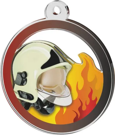 Akrylátová medaile MDAH0011 | Hasiči Stuha: ST5, MD průměr: 5