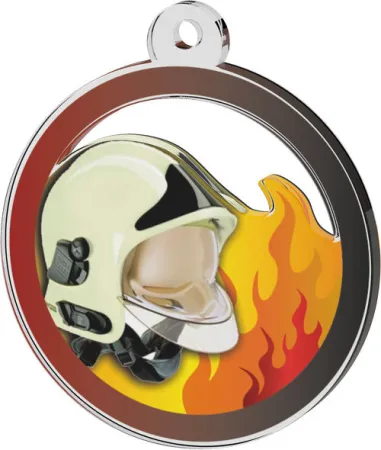 Akrylátová medaile MDAH0011 | Hasiči Stuha: ST5, MD průměr: 5