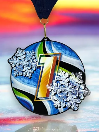 Akrylátová medaile MDABL M53 | Čísla Stuha: ST5, MD průměr: 6