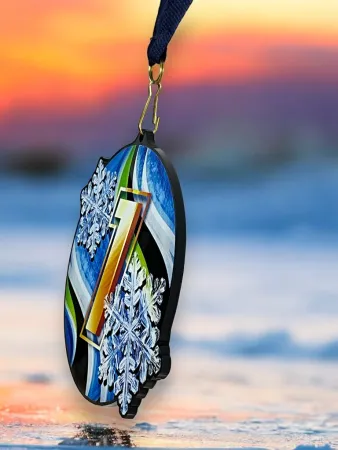 Akrylátová medaile MDABL M53 | Čísla Stuha: ST5, MD průměr: 6