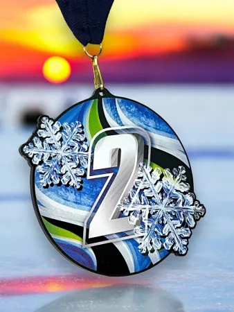 Akrylátová medaile MDABL M54 | Čísla Stuha: ST17, MD průměr: 6