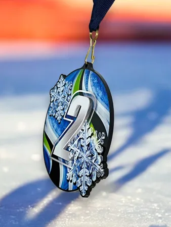 Akrylátová medaile MDABL M54 | Čísla Stuha: ST17, MD průměr: 6