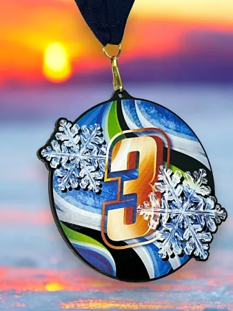 Akrylátová medaile MDABL M55 | Čísla Stuha: ST16, MD průměr: 8