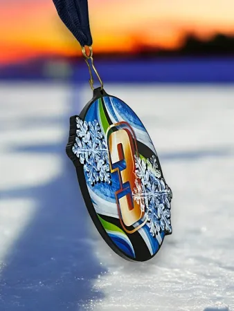 Akrylátová medaile MDABL M55 | Čísla Stuha: ST16, MD průměr: 8