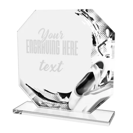 Skleněná trofej CR2024302M46 | Balet Výška cm: 15, PLNOBAREVNÁ