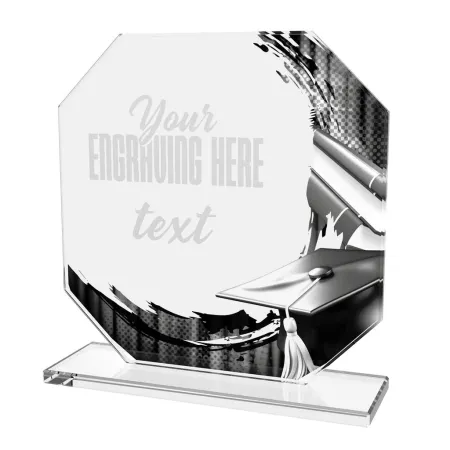 Skleněná trofej CR2024302M50 | Studium Výška cm: 13, ZLATO