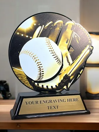 Akrylátová trofej FABM10 | Softball Výška cm: 15, plnobarevná