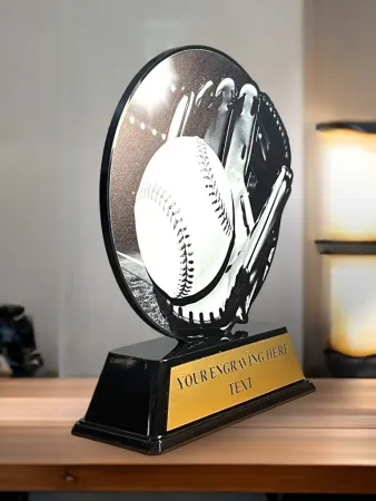 Akrylátová trofej FABM10 | Softball Výška cm: 15, plnobarevná