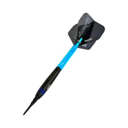 One80 Šipky Raise B - Black - Blue Rings - 17g