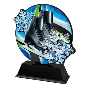 Akrylátová trofej FABM56 | Krasobruslení Výška cm: 14, zlato